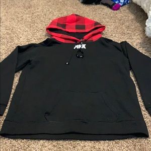 Black pullover hoodie